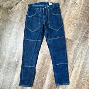 Gamine Workwear Womens Jeans Cinch Back Slim Slouch Dungaree